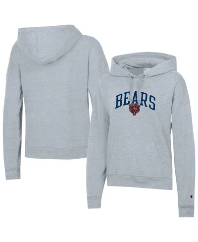 Champion Women's Chicago Bears Powerblend Midweight Hoodie In Gray