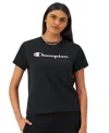Champion Classic T-shirt, Script Logo In Black