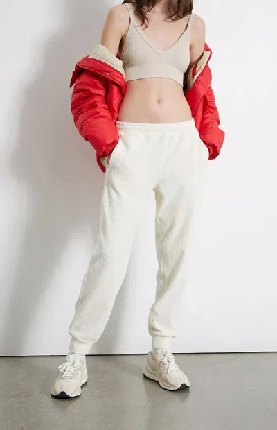 Champion Women's Corduroy Joggers In Chalk White