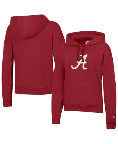Champion Women's Crimson Alabama Crimson Tide Powerblend Fleece Hoodie In Red