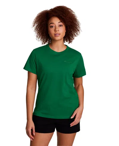 Champion Women's Embroidered Classic T-shirt In Green