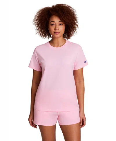 Champion Women's Embroidered Classic T-shirt In Pink