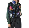 Champion Women's French Terry Reversable Vest In Floral Print Glitch In Multi