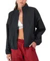 Champion Womens Workout Training Zip-up Jacket In Black