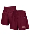 Champion Women's Garnet Florida State Seminoles Tailgate Her Woven Shorts In Red