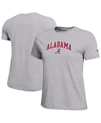 Champion Women's Gray Alabama Crimson Tide Arched Over Logo T-shirt