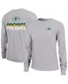 Champion Women's Gray Green Bay Packers Core Long-sleeve T-shirt In Gray