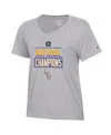 Champion College World Series S V-neck T-shirt In Gray