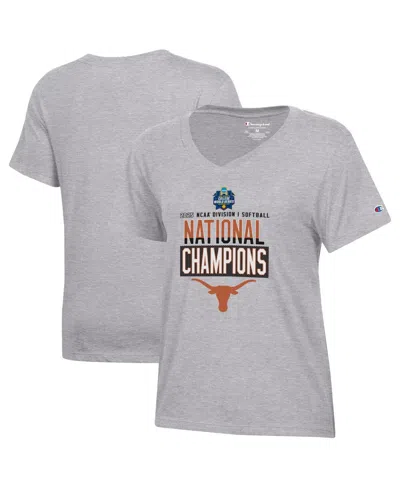 Champion Women's Gray Texas Longhorns 2025 Ncaa Softball Women's College World Series S Locker Room V