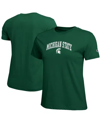 Champion Women's Green Michigan State Spartans Arched Over Logo T-shirt