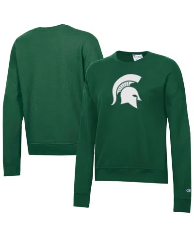 Champion Women's Green Michigan State Spartans Powerblend Sweatshirt
