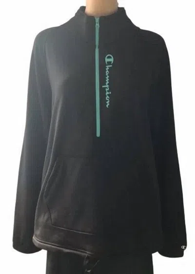 Champion Women's Half-zip Pullover Jacket In Black