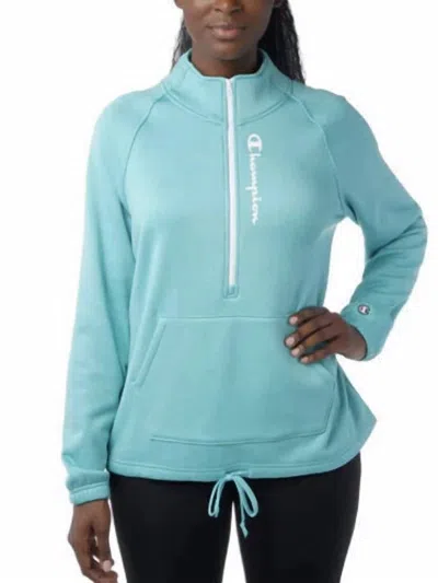 Champion Women's Half-zip Pullover Jacket In Teal In Multi