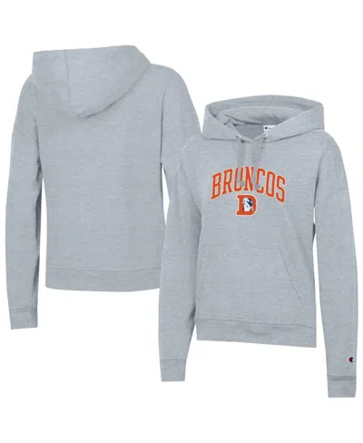 Champion Women's Heather Gray Denver Broncos Power Blend Hoodie