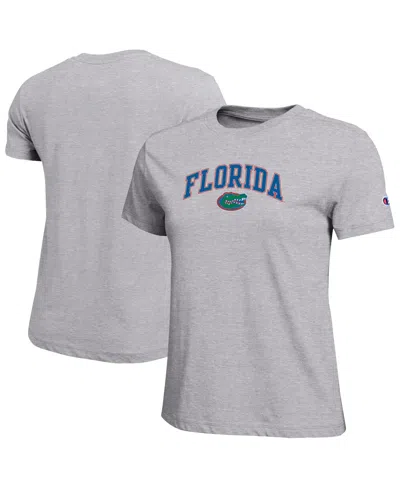 Champion Women's Heather Gray Florida Gators Arched Over Logo T-shirt