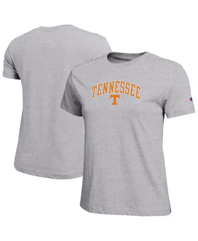 Champion Women's Heather Gray Tennessee Volunteers Arched Over Logo T-shirt