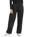 Champion Women's High Rise Snap Cuff Straight Leg Pants In Black