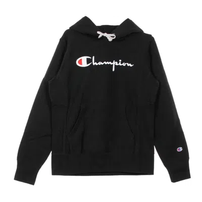 Champion Powerblend Relaxed Hoodie In Black