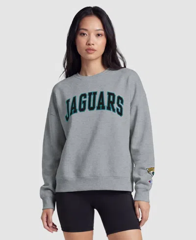 Champion Women's Jacksonville Jaguars Graphic Crewneck Sweatshirt In Gray
