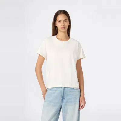 Champion Women's Knitted Crewneck T-shirt In White
