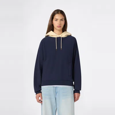 Champion Women's Knitted Hooded Sweatshirt In Blue