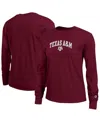 Champion Women's Maroon Texas A & M Aggies Arch Over Logo Long Sleeve T-shirt In Burgundy