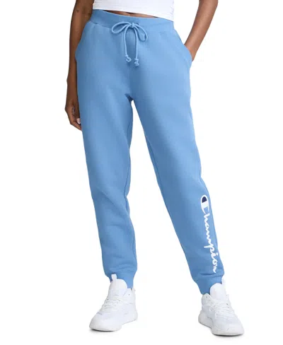 Champion Women's Mid-rise Powerblend Jogger Pants In Riviera