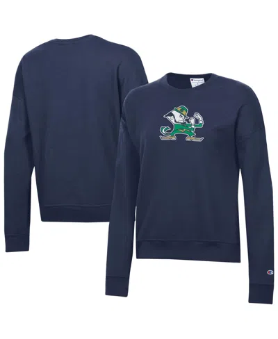 Champion Women's Navy Notre Dame Fighting Irish Power Blend Sweatshirt