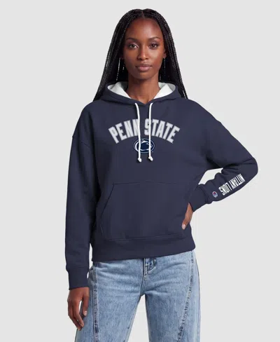 Champion Women's Navy Penn State Nittany Lions Fleece Hoodie In Blue