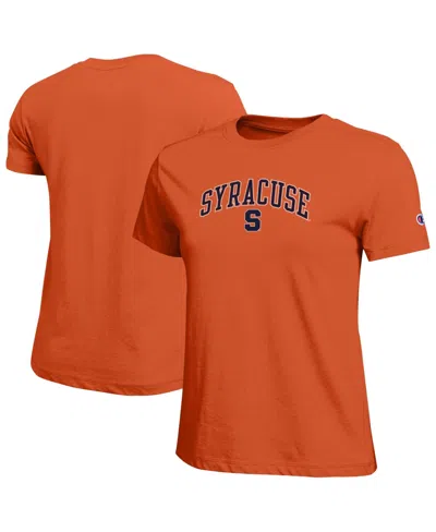 Champion Women's Orange Syracuse Orange Arched Over Logo T-shirt