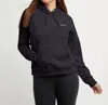 Champion Women's Powerblen Hoodie Script In Black In Black