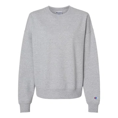 Champion Women's Powerblend Fleece Crewneck Sweatshirt In Grey