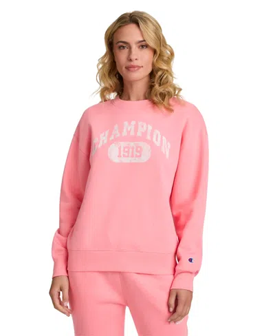 Champion Women's Powerblend Graphic Fleece Sweatshirt In Multi