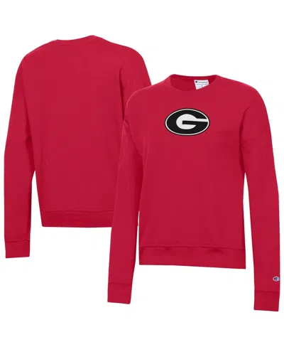 Champion Women's Red Georgia Bulldogs Powerblend Sweatshirt