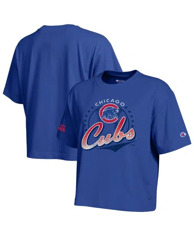 Champion Women's Royal Chicago Cubs All-star T-shirt In Blue