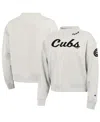 Champion Stone Chicago Cubs Triumph Tri-blend Sweatshirt In Gray