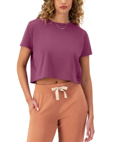 Champion Women's Tailgate Cropped Loose-fit T-shirt In Purple Ruby