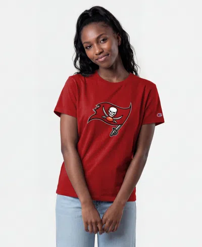 Champion Women's Tampa Bay Buccaneers Logo T-shirt In Red