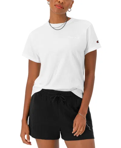 Champion Women's The Classic Logo-patch T-shirt In White