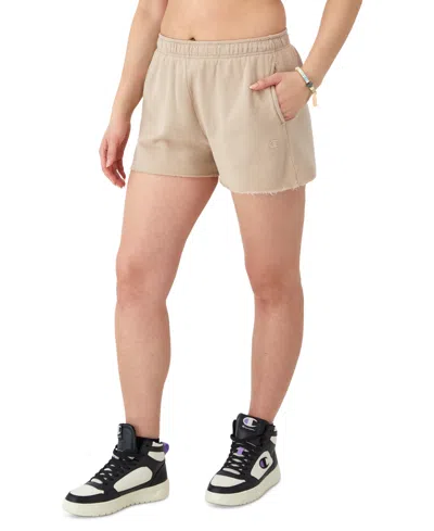 Champion Women's Vintage Wash Loose-fit Shorts In Champagne Frost
