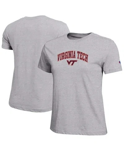 Champion Women's Virginia Tech Hokies Screen-print Short-sleeve T-shirt In Pink