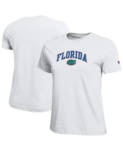 Champion Women's White Florida Gators Arched Over Logo T-shirt