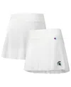 Champion Women's White Michigan State Spartans Tailgate Soft Touch Skort In White