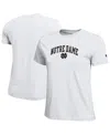 Champion Women's White Notre Dame Fighting Irish Arched Over Logo T-shirt In Black