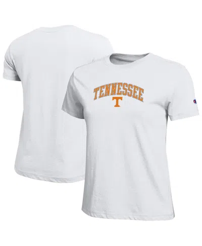 Champion Women's White Tennessee Volunteers Arched Over Logo T-shirt
