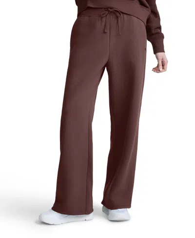 Champion Women's Wide-leg Fleece Sweatpants In Bitter Chocolate