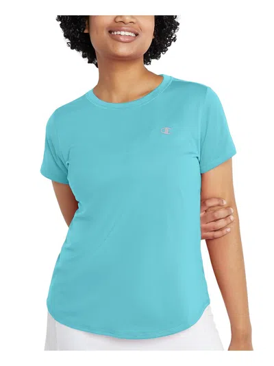 Champion Womens Active Wear Tee Pullover Top In Blue