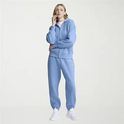 Champion Womens Cuffed Drawstring Waist Cinched Mid Rise Baggy Fit Fleece Sweatpant In Brown