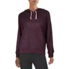 Champion Womens Embroidered Cotton Hoodie In Burgundy