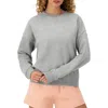 Champion Womens Fleece Sweatshirt In Grey